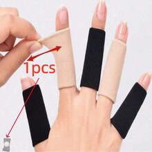 2/5/10pcs Elastic Breathable Finger Sleeves, Thumb Support Pressure Finger Guards - Thumb Support And Pressure Protection, Joint Protection For Sports, Hand Care, Suitable For Fitness, Basketball, Badminton, Tennis And Other Ball Sports Finger Protection, Writing Finger Friction Prevention Practice Aid, Daily Finger Strain Care Fitness Exercise Support Sleeve, Relieve Pain Arthritis, Tenosynovitis, Trigger Finger Exercise Protection Sleeve - A - View 13