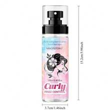 Curly Hair Styling Setting Spray, Enriched With Moroccan Argan Oil And Rosemary Oil, Moisturizing And Oil-Controlling, Anti-Frizz, Volumizing And Shiny Hair, Natural Styling, Easy To Manage, Curly Hair Styling Care - Hairspray - View 5
