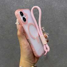 新款兼容苹果16Pro Max手机壳，多巴胺磨砂质感，兼容 17 Air 16手机壳，磁吸式高端手感，15Pro Niche 14网红款13超强防摔，12情侣款男女通用，16Plus保护套 - 粉色 - 查看 27