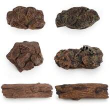 Realistic Tree Stump, Tree And Rock Model Set, Outdoor Theme Scene Decor, Garden Decoration, Landscape Arrangement - Multicolor - View 3