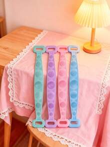 1 pezzo Spazzola da bagno di colore casuale, pulizia completa del corpo senza angoli morti, setole morbide che esfoliano delicatamente e rimuovono la pelle morta, uso asciutto e bagnato per la pulizia e la cura, massaggio della pelle, unisex - multicolore - Visualizzare 5
