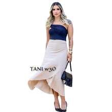 Women's Long Wrap Skirt In Viscose Linen With Tie Detail – Style And Comfort – One Size - 米色 - 查看 6