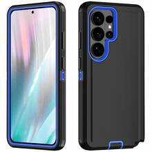 Durable Shockproof Protective Case For Phones - Black/Blue, Heavy-Duty Dual-LayercShock-Absorbing Protective Shell, With Port Dust-Proof And Scratch-Resistant, Compatible With IPhone Series, Unisex, Everyday Use - Black Blue - View 84