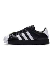 Adidas Women's SUPERSTAR ST W 26 Summer New Thick Sole Loafers Casual Shoes JR7444 - Black/White - View 6