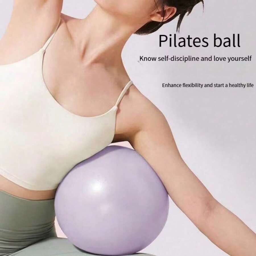 9 Inch Mini Pilates Ball Anti-Burst Thickened Yoga Ball, Home Core Training Balance Stretching Fitness Ball, Suitable For Ballet Body Shaping, Pelvic Floor Muscle Recovery, Postpartum Recovery, Gym Personal Training Shaping Small Fitness Equipment - Multicolor - View 1