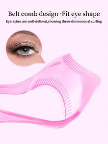 1pc 3-In-1 Mascara Brush Head, Eyelash Applicator, Suitable For Beginners To Apply Mascara And Eyeliner, Create Natural Non-Clumping Lashes, With Eyelash Separator And Eyelash Tweezers Mascara Edge Brush, Girls Makeup Accessory - Multicolor - View 8