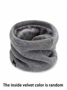 Knitted Neck Warmer Scarf With Fleece Lining, Unisex Hooded Neck Warm, Suitable For Cycling And Neck Support - Multicolor - View 4