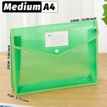 A4/B5/FC Back-To-School Must-Have | Transparent Snap-Button Expanding File Bag,Multi-Color Durable PP Accordion Pocket,Lightweight Waterproof Organizer For Students&Office,Cute Stationery Storage For Campus,Daily Commute, Study Group,Travel - Landscape - View 17