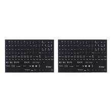 qialeduo 2 Packs QWERTY English Keyboard Letter Stickers, Self Adhesive PVC Key Decals For Notebook Desktop Keyboard - View 6
