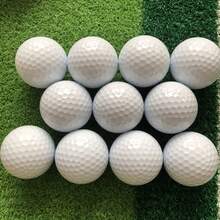 1pc Two-Layer Surlyn Golf Practice Balls, Custom Logo Printable Training Golf Balls, Durable Competition Golf Balls For Outdoor Driving Range - A - View 2
