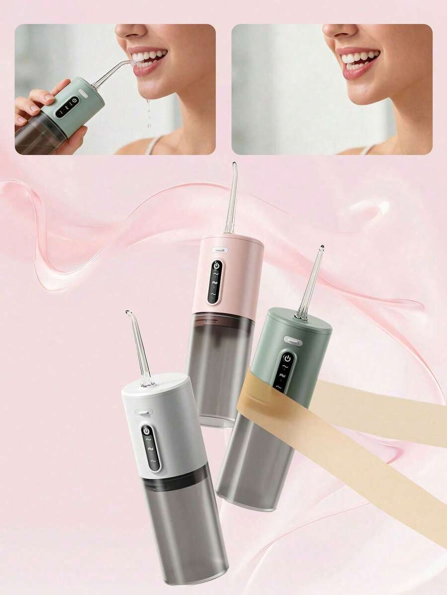 SKYWORTH Portable Oral Irrigator, Type-C Charging, 3 Modes, Powerful Yet Gentle On Teeth, Home And Travel Oral Cleaning Water Flosser, Large Battery With Long-Lasting Runtime, Stylish Luxury Design, Perfect Gift For Holidays Or Birthdays