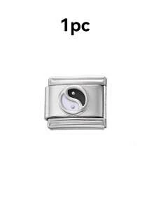9*10mm 不鏽鋼模組化手鍊 DIY 配件,圖案方環珠寶製作套件 - 模組手鍊珠 - 查看 8