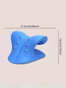 1pc C-Shaped Cervical Massage Pillow Gravity Acupressure Neck Massager Cervical Pillow Neck & Shoulder Massage Pillow - Multicolor - View 3