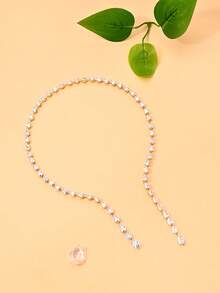 FAAABULS 1pc New Fashion Versatile Water Drop Open Collar Necklace Sexy Collarbone Chain - Geometry - View 6