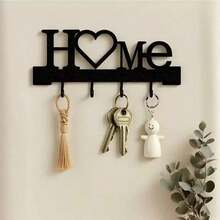 1PC HOME Key Holder Wall Mounted Entryway Shelf Ornament Key Hook Storage No-Drill Home Living Room Decoration - Multicolor - View 6