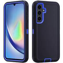 Durable Shockproof Protective Case For Phones - Black/Blue, Heavy-Duty Dual-LayercShock-Absorbing Protective Shell, With Port Dust-Proof And Scratch-Resistant, Compatible With IPhone Series, Unisex, Everyday Use - Black Blue - View 32