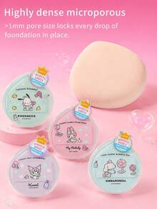 MINISO Sanrio Series Super Soft Triangle Makeup Powder Puff, Dry And Wet Use, Reusable And Washable, Non-Absorbent For Foundation Liquid/Cream/Powder, Contouring Makeup Tool, Back To School Gift, Makeup Essential - Multicolor - View 5