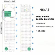 Diskon 20% untuk Sisipan Kalender Tahunan Lembar Lepas 2027 | Berbagai Ukuran A6/A7/A8 | Tata Letak Kisi, Termasuk Kalender Gregorian/Lunar, 24 Istilah & Hari Libur Matahari, Huruf Besar | Cocok untuk Perencanaan Jadwal Tahunan, Pengorganisasian Perencana, Perencana Lembar Lepas DIY - 2027 Lipatan 8 - View 14
