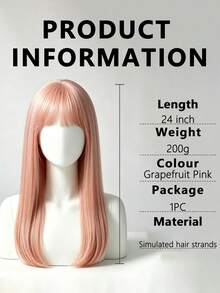 Straight Bangs Hairpiece For Women, Natural Imitation Real Hair Topper, Volumizing And Height-Increasing Seamless Hair Extension Tool - Multicolor - View 4