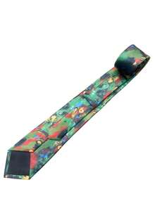 1pc Disco Elysium The Final Cut Themed Tie, Game-Inspired Cosplay Accessory, Fashionable And Novel Tie Suitable For Daily Wear And Collection Display - Green - View 6