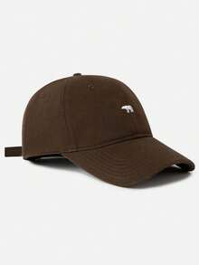 1pc Unisex Vintage Bear Pattern Baseball Cap, Suitable For All Seasons And Summer, Fashionable Daily Wear - Black - View 5