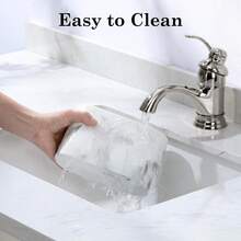 Resin Toothbrush Holder, 2-Compartment Bathroom Accessory, Elegant Storage For Toothbrushes And Toothpaste, Suitable For Bathroom And Guest Toilet Sink - White Marble Pattern - View 5