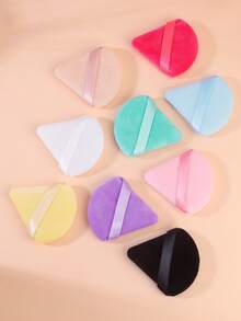 Spons Bedak Segitiga, 10 Buah, Terbuat dari Beludru Ultra Lembut, Dirancang untuk Kontur, Mata, dan Sudut, Wadah Pencampur Alas Bedak, Cocok untuk Semua Jenis Kulit. - MultiWarna - View 5