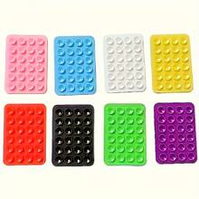 2 piezas Ventosas de silicona para teléfono - Con 24 almohadillas adhesivas, fáciles de quitar y limpiar, agarre mejorado, aptas para múltiples superficies de instalación, accesorio de viaje - Multicolor - Ver 6
