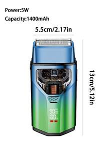 Kemei KM-T400 Electric Shaver For Men, Beard Trimmer, Cordless Shaver, Floating Dual Blades, Wet & Dry Use, Powerful Motor, LED Display, USB Charging, Electric Reciprocating Shaver - Multicolor - View 12