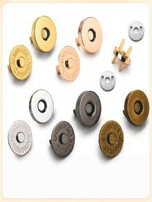10Pcs/Pack10‑18mmUltraThinMagneticButtons,BagMagneticSnaps,MetalSnapButtons,WalletButtons,Backtoschoolsupplies,Schoolessentials,Sewingsupplies,Crochetaccessories - A - View 2
