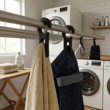 Kit 6 Pregador de Roupas Prendedor C/ Gancho, Multifunção, Roupas Pesadas Tênis Jeans - A - Visão 4
