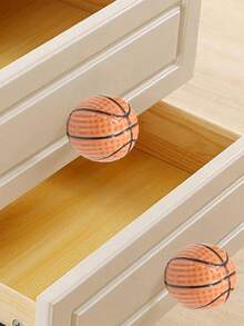 Basketball Soccer Cartoon Drawer Pulls, Baby Children's Room Wardrobe Drawer Ceramic Handles, Single Hole With Screws - Multicolor - View 3