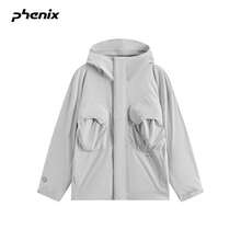 Phenix ALK Outdoor 3L Woven Jacket Men 2026SS Waterproof Windproof Softshell Jacket - Mist White - View 4
