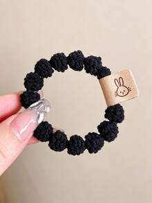 Solid Color Casual Versatile Daily Hair Scrunchie - Multicolor - View 6