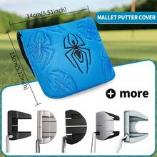 1pc Spider Embroidery Magnetic Golf Putter Headcover, Hammer Putter Protector - Multicolor - View 6