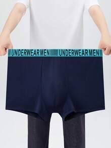 4pcs Plus Size Men's Underwear, Casual Boxer Briefs, Breathable Comfortable Elastic Boxer Shorts, Sports Shorts - Multicolor - View 6