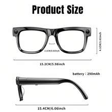 SENBONO Smart Glasses With Camera, 8MP Camera, Supports Photo, Audio Recording, Video Recording, Translation, Bluetooth Calls & Music, Touch Control, AI Recognition, Suitable For Travel And Outdoor - View 7