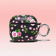 Ditsy Floral Leather Protective Case For AirPodsPro3 Hard PC Shell, With Metal Ring PU Cover Compatible With AirPodsPro2/4 Models - Multicolor - View 19