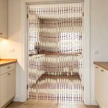20 Strands Wine Red,90*180cm,Gradient Multi-Color Acrylic Gourd Beaded Door Curtain Entryway Partition - 90 X 180 cm - View 2