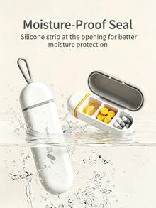 1PC Solid Matte‑Colored Pill Case, Minimalist Portable Medicine Box. Dust‑Proof And Moisture‑Proof. Easy To Slip Into Bags, Great For Travel, Commuting And Everyday On‑The‑Go Medication Storage. - Multicolor - View 4