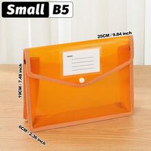 A4/B5/FC Back-To-School Must-Have | Transparent Snap-Button Expanding File Bag,Multi-Color Durable PP Accordion Pocket,Lightweight Waterproof Organizer For Students&Office,Cute Stationery Storage For Campus,Daily Commute, Study Group,Travel - Landscape - View 39