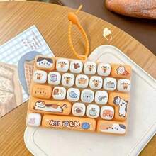 Gantungan Kunci Mainan Ujung Jari Keyboard Mini Buku Harian Hewan 26 Tombol, Mainan Pereda Stres Sensorik Klik Hewan Kartun Lucu, Mainan Tombol Pelepas Tekanan Portabel, Gantungan Tas, Hadiah Pereda Kecemasan - MultiWarna - View 6