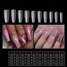 Soft Rubber Nail Clippers, Matte Full Coverage Press-On Nails, Pointed Nails, Coffin Shaped Nails, Peelable Glue Extension Nail Stickers, Capsule Press-On Nails, Nail Art Supplies, Suitable For Girls And Women Nail DIY - Multicolor - View 9
