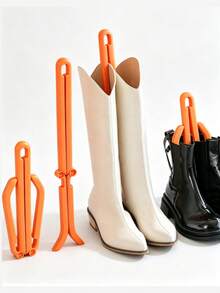 10/6/4/2 High Boot Support Frame - Plastic Boot Support Inner Liner - High Boot Support Frame - Maintains Shape And Prevents Deformation-Suitable For Ladies' Boots Denim Boots, Leather Boots Straight-Leg Boots- Shoe Accessories Shoe Accessories - A-foldable - View 2