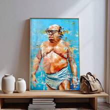 1pc Modern Oil Painting Art Print Decorative Wall Poster Suitable For Bedroom, Study, Living Room, Dining Room Wall Decor, Frame Not Included - A - View 13