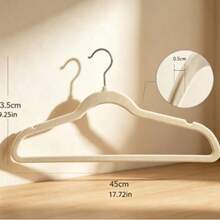 Premium Flocked Hanger, Non-Slip Thin Flocked Felt Coat Hanger, Sturdy Durable Thickened Suit Hanger, Closet Storage Organizer 1 Pc - B - View 3