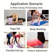 Matras Yoga EVA Kepadatan Tinggi - Busa Tahan Lama Anti Selip, Cocok untuk Pilates, Meditasi, dan Latihan Kebugaran - - MultiWarna - View 4
