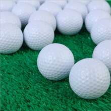 1pc Two-Layer Surlyn Golf Practice Balls, Custom Logo Printable Training Golf Balls, Durable Competition Golf Balls For Outdoor Driving Range - A - View 12
