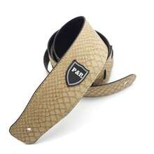 Musical Instrument Straps - Beige Snake - View 1