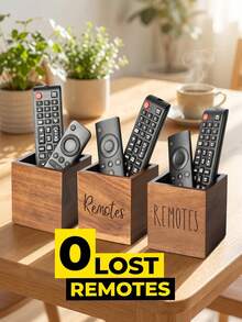 Remote Control Storage Box TV Remote Organizer Desktop Remote Control Holder Bedside Table Living Room Bedroom Women Home Media Storage Remote Control Box Home Essentials Room Decor Home Decor Storage Organizer - Multicolor - View 9